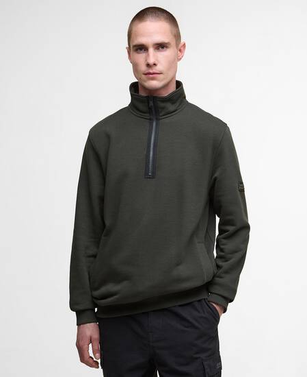 Outline Half-Zip Sweatshirt Sage
