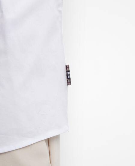 Derwent Regular Long-Sleeved Shirt White-Hessian Tartan