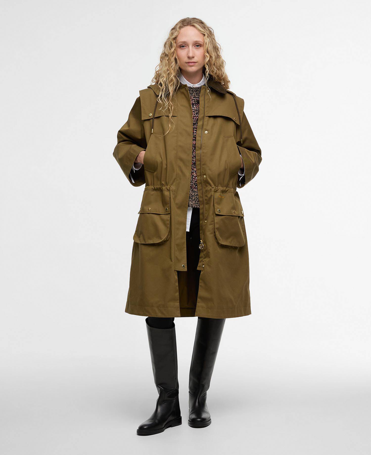 Bilsdale Showerproof Jacket Golden Olive/Ancient Tartan image number 1