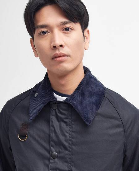 Spey Slim Waxed Jacket Classic Navy