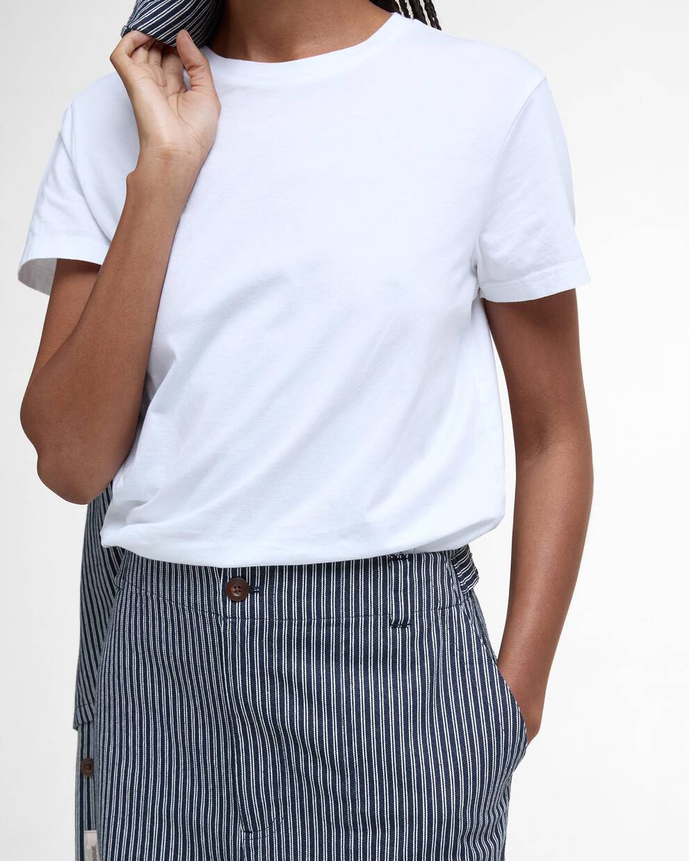 Sonia Striped Straight-Leg Trousers