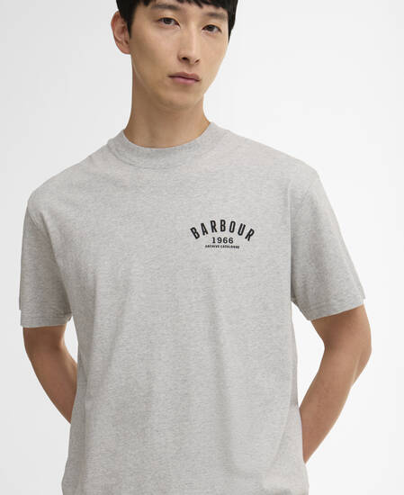 1966 Graphic Oversized T-Shirt Grey Marl