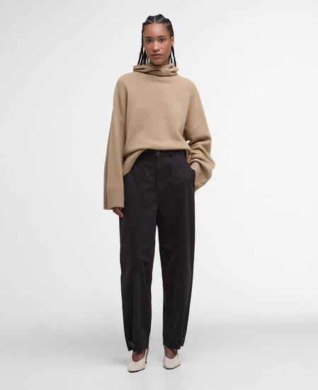 Martha Straight-Leg Trousers Black