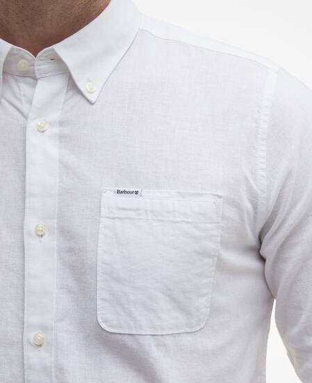 Nelson Tailored Long-Sleeved Shirt Classic White