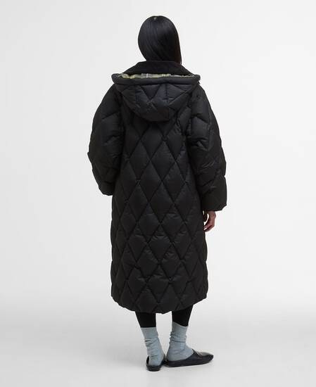 Longline Yasmin Down Puffer Jacket Black