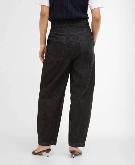 Myra Denim Trousers Black Denim