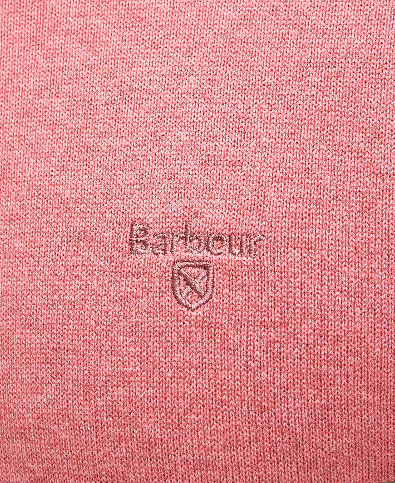 Pima Cotton Crew Neck Jumper Pink Clay