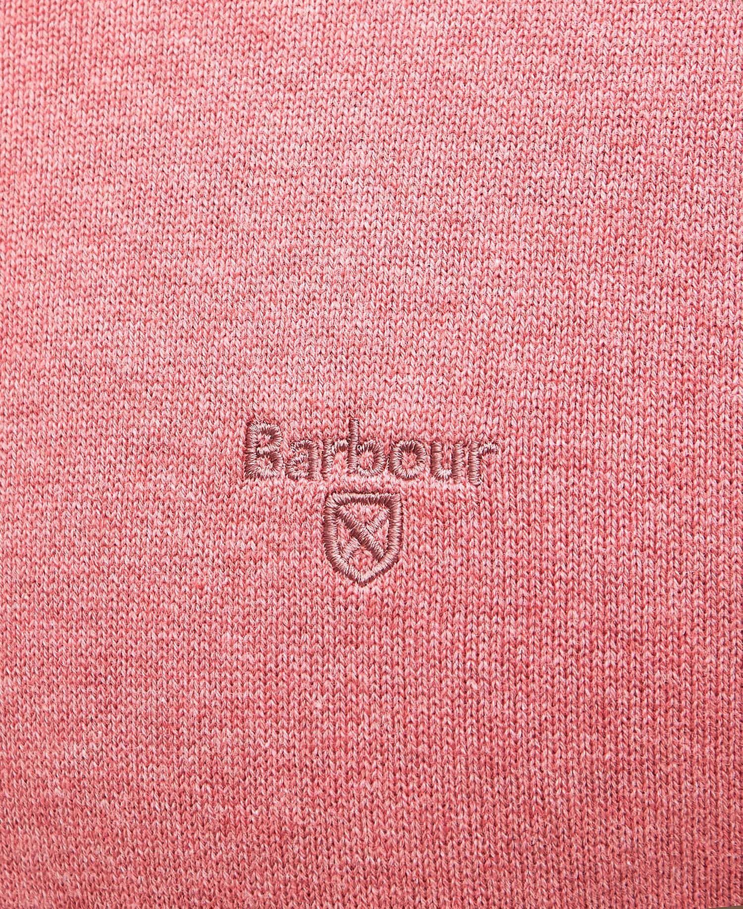 Pima Cotton Crew Neck Jumper Pink Clay image number 4