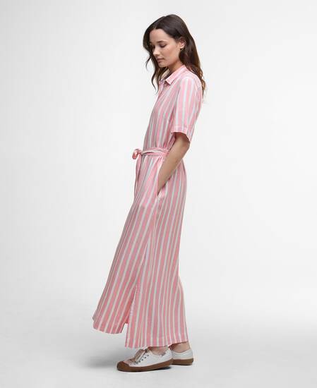 Adelaide Maxi Dress Coral Stripe Adelaide Maxi Dress Coral Stripe