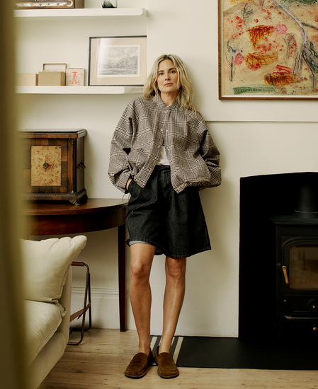 Shorts in denim Myra Black Denim