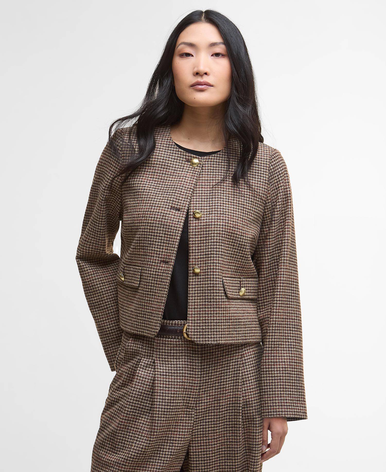 Corina Collarless Tailored Jacket image number 0
