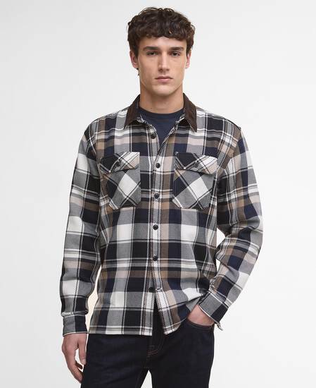 Grasmoor Relaxed Long-Sleeved Shirt Navy