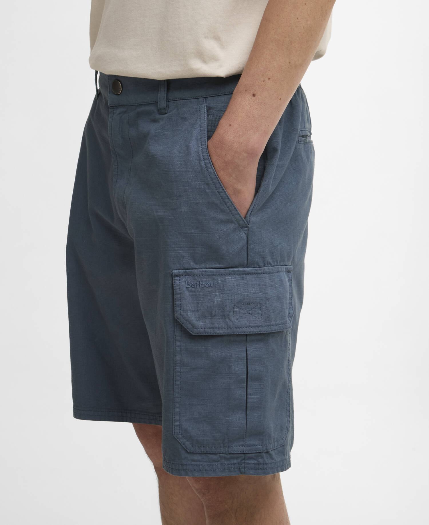 Draftmen Relaxed Cargo Short Dusk Blue image number 3