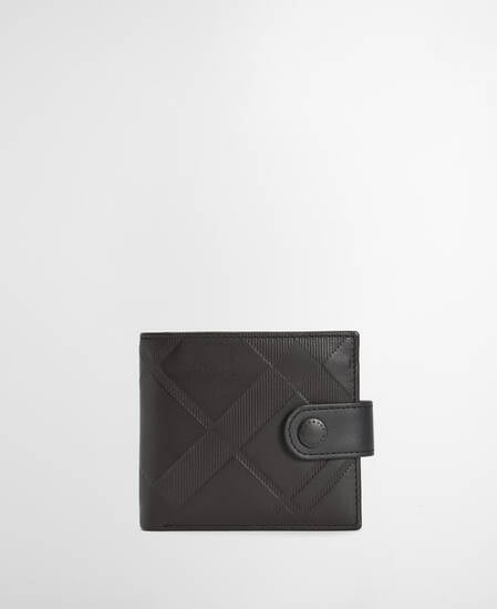 Bamburgh Deboss Leather Wallet Black