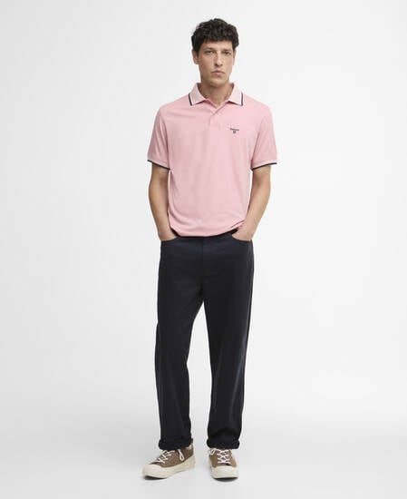 Cornsay Short-Sleeved Polo Shirt Mineral Pink