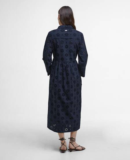 Abito midi in pizzo sangallo Melissa Navy