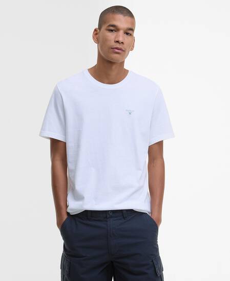 Tartan Sports T-Shirt Classic White