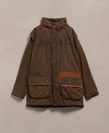 Barbour Re-loved Men's Durham Waxed Jacket - Size 42 Olive