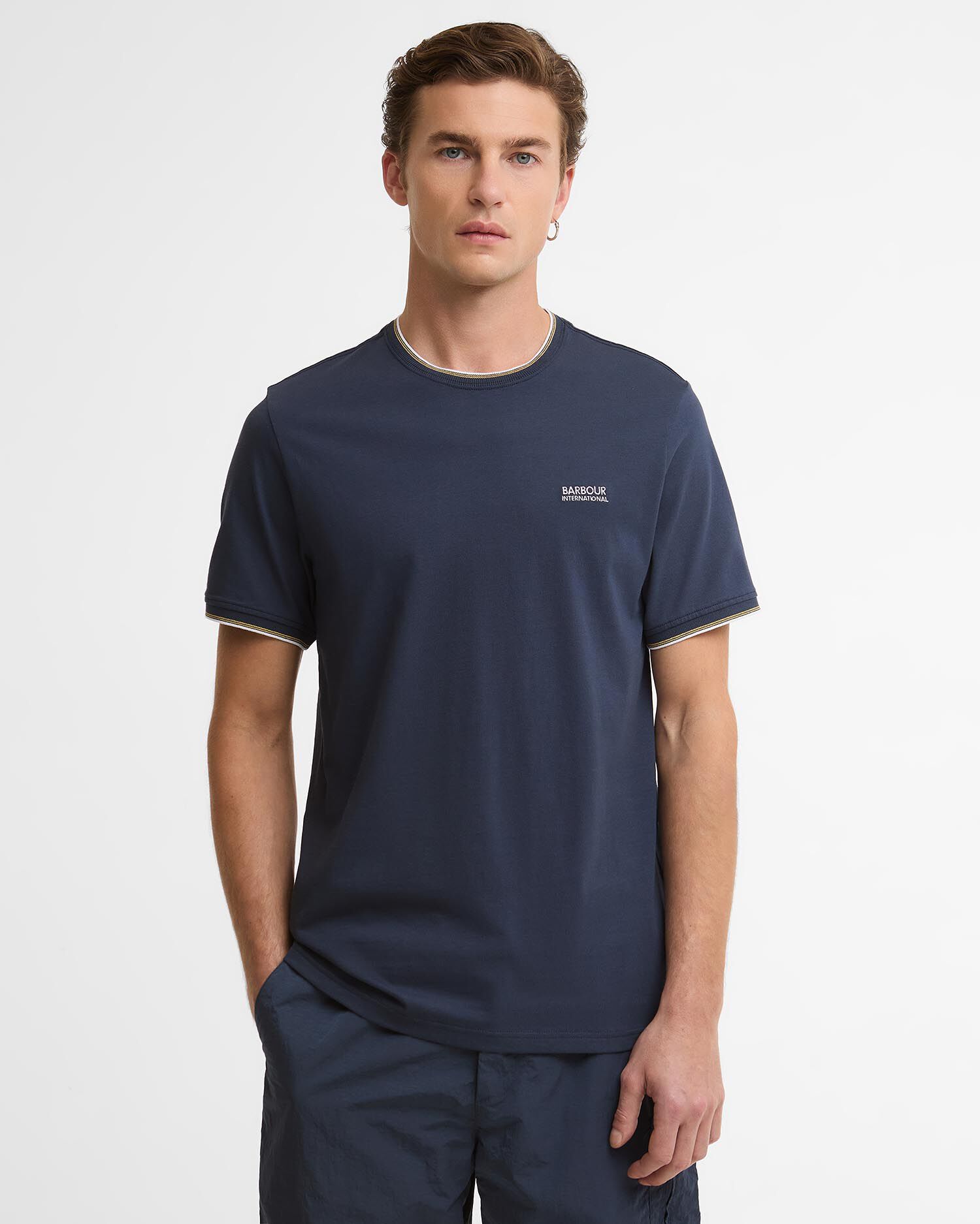 Ashmann Tipped T-Shirt Oxford Navy