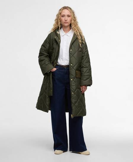 Giacca trapuntata Braidley Olive/Ancient Tartan