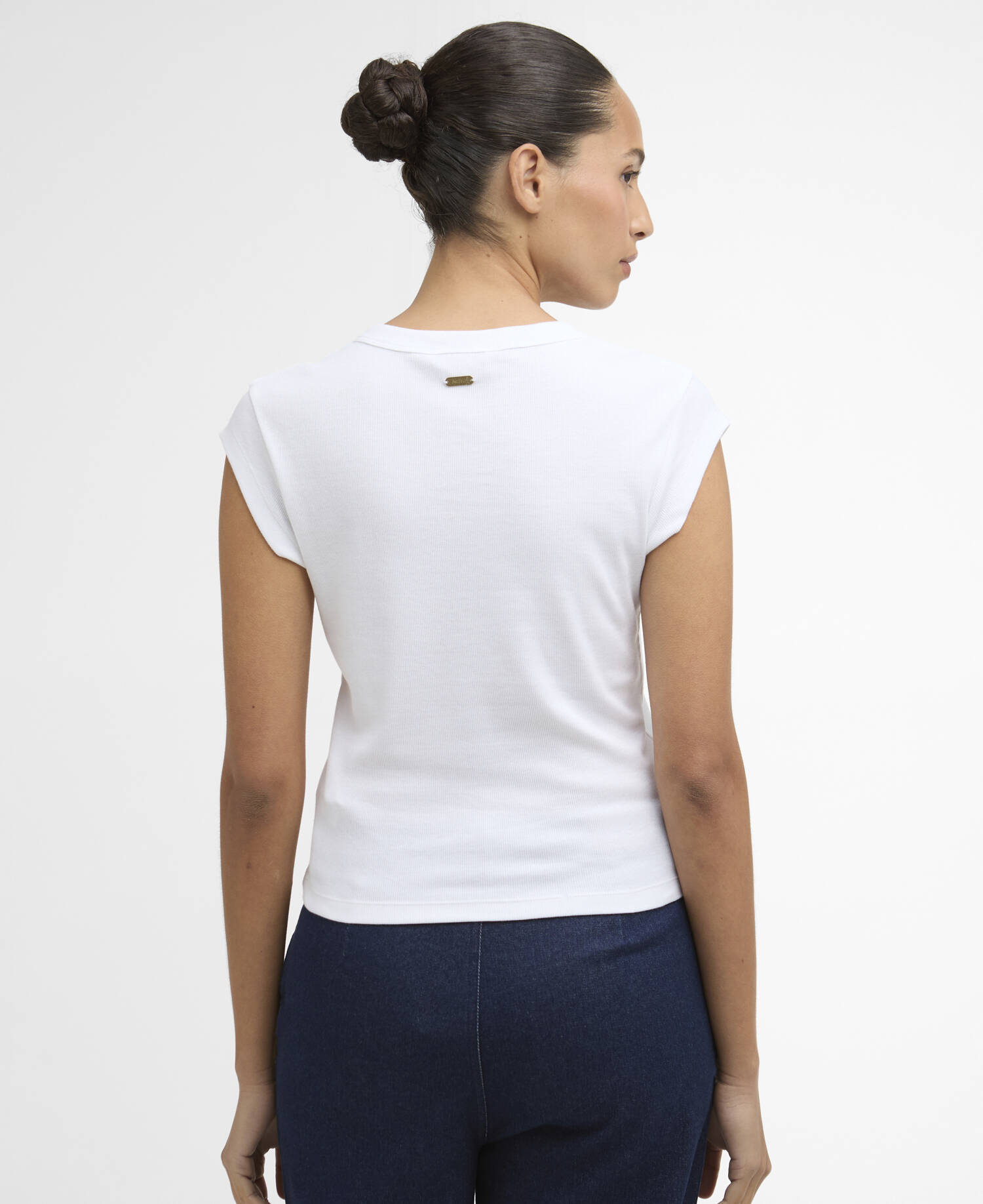Verona Ribbed T-Shirt White image number 2
