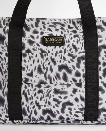 Boulevard Tote Bag Bio Ink Leopard Print