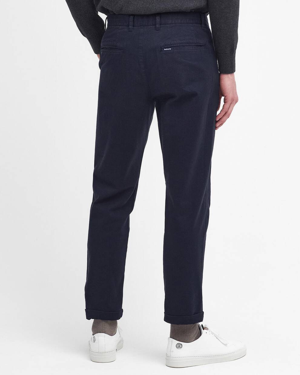 Washed Stretch Tailored Trousers