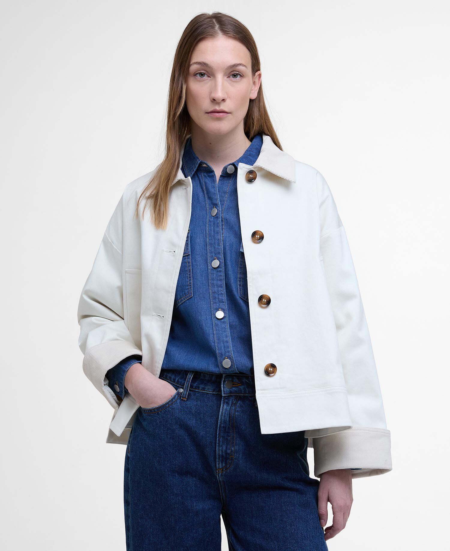 ジャケット・アウター BARBOUR ABBEY WAX JACKET SIZE 8 AW17 Barbour Abbey Casual Jacket | Shopbop