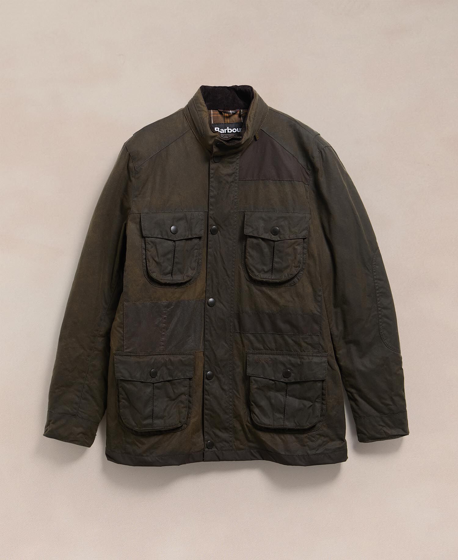Barbour Re-loved Men's Corbridge Waxed Jacket - Size XL Olive