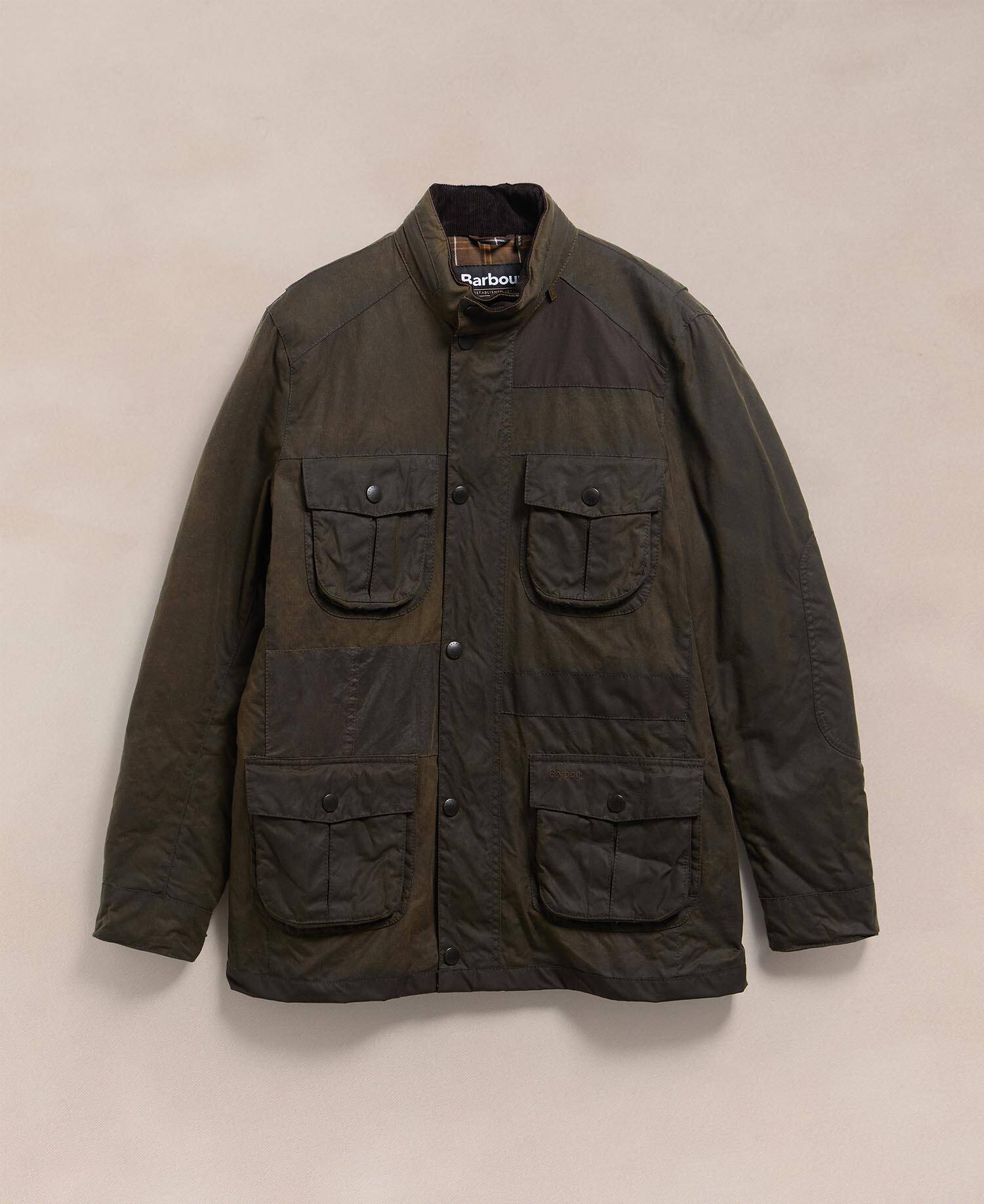 Barbour Re-loved Men's Corbridge Waxed Jacket - Size XL Olive image number 0