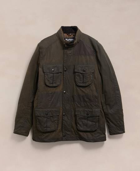 Barbour Re-loved Men's Corbridge Waxed Jacket - Size XL Olive