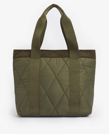 Healy Quilted Tote Bag Olive