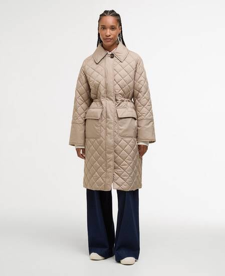 Aishling Quilted Jacket Honey/Ancient Poplar