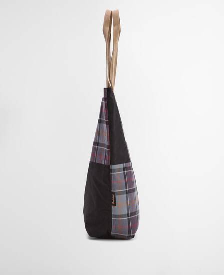 Tote Bag Transport Patchwork Black/Modern Tartan