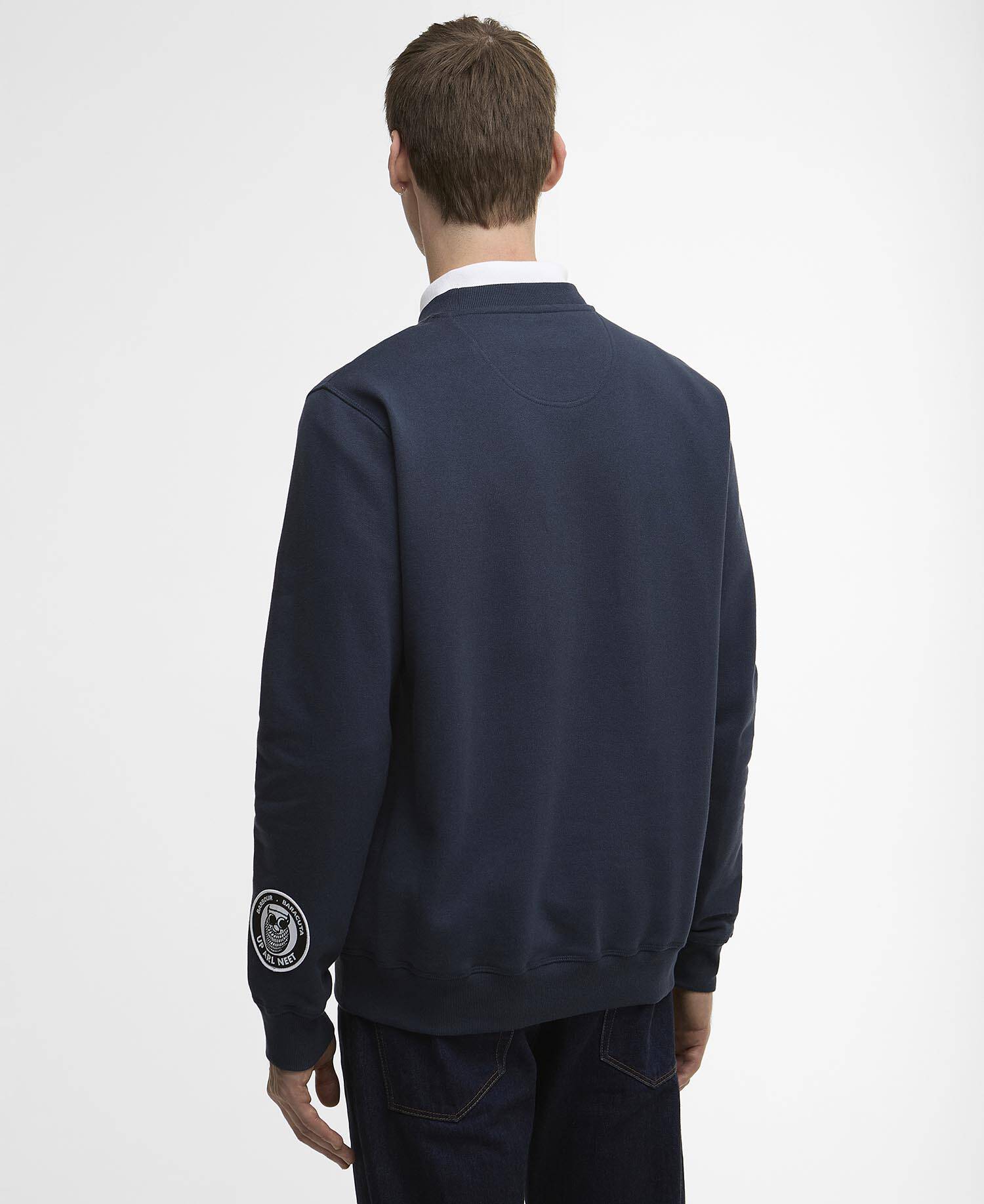 Barbour x Baracuta Northern Sweatshirt Navy image number 2