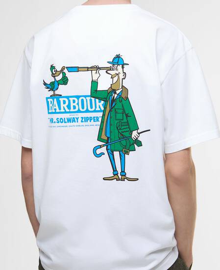 T-Shirt Mr Solway Oversized Graphic White