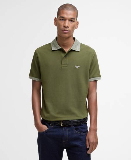 Marlton Tailored Short-Sleeved Polo Shirt Winter Moss