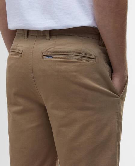 Washed Twill Chino Shorts Stone