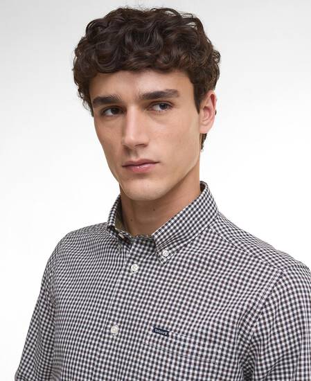 Padshaw Tailored Long-Sleeved Shirt Dark Oak