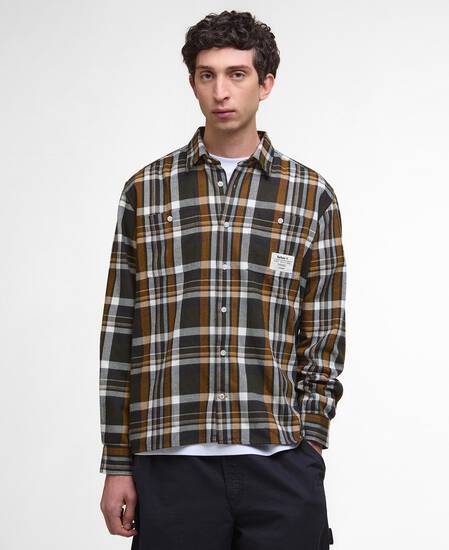 Hanley Relaxed Long-Sleeved Shirt Olive Hanley Relaxed Long-Sleeved Shirt Olive