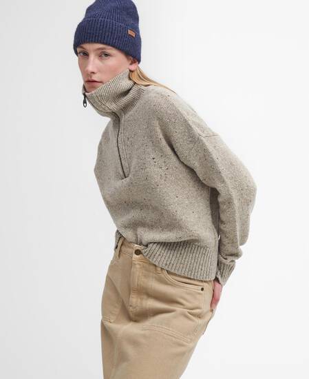 Lavensdale Half-Zip Jumper Oatmeal