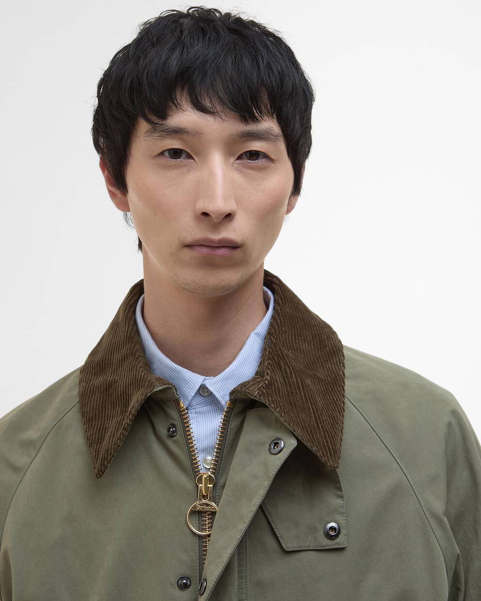 Jacke Peached Oversized Bedale Casual