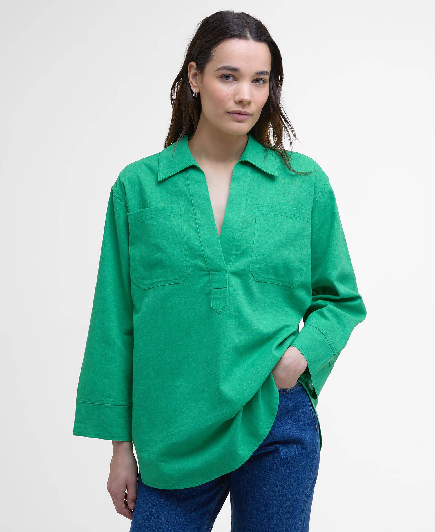Cecile Relaxed Tunic Shirt image number 0