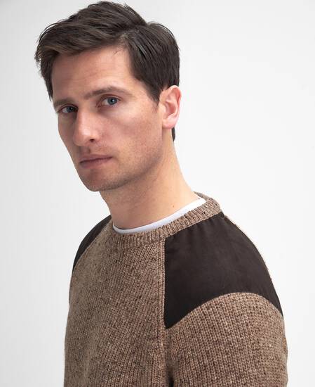 Raisthorpe Crew Neck Jumper Stone