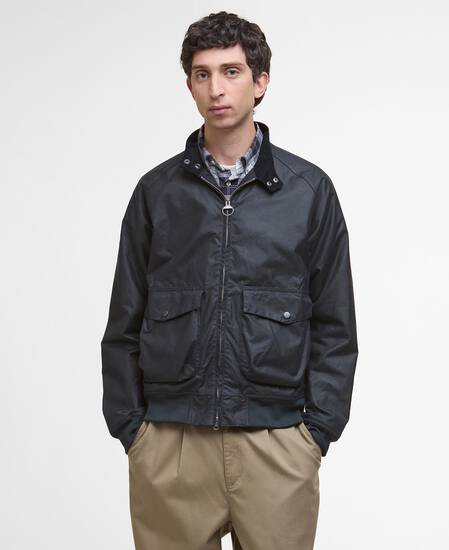 Wachsjacke Modern Royston Navy