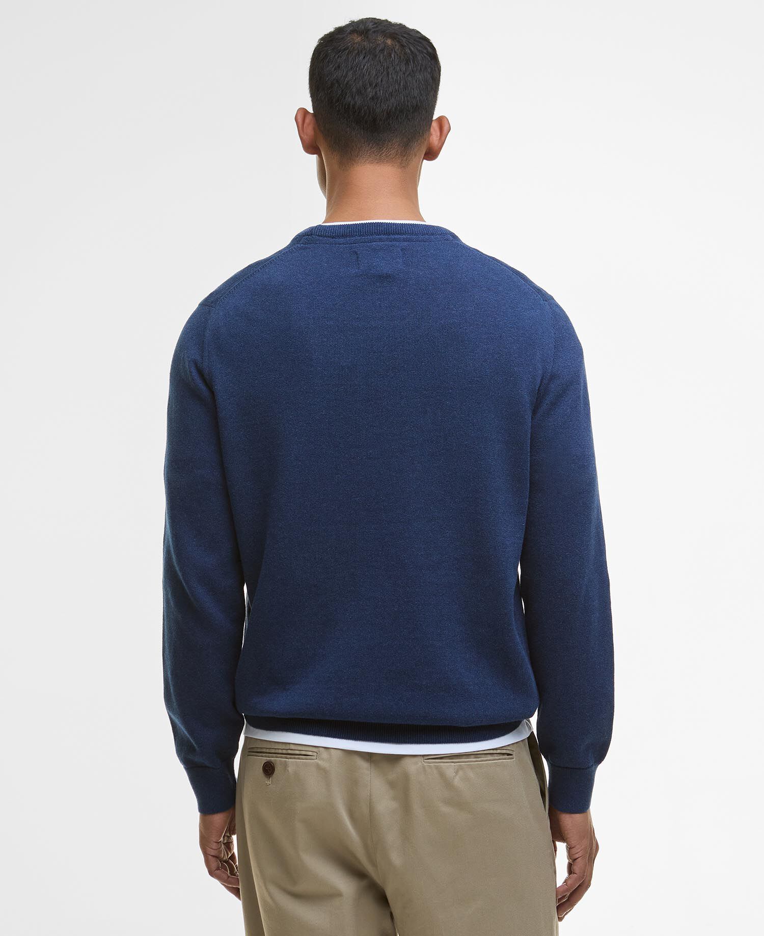 Maglione girocollo in cotone Pima Inky Marl