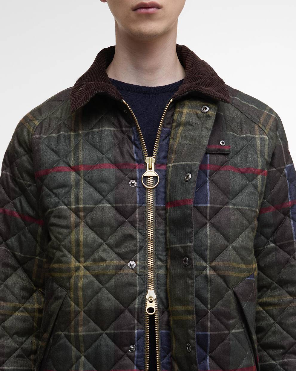 Giacca trapuntata in tartan Transport