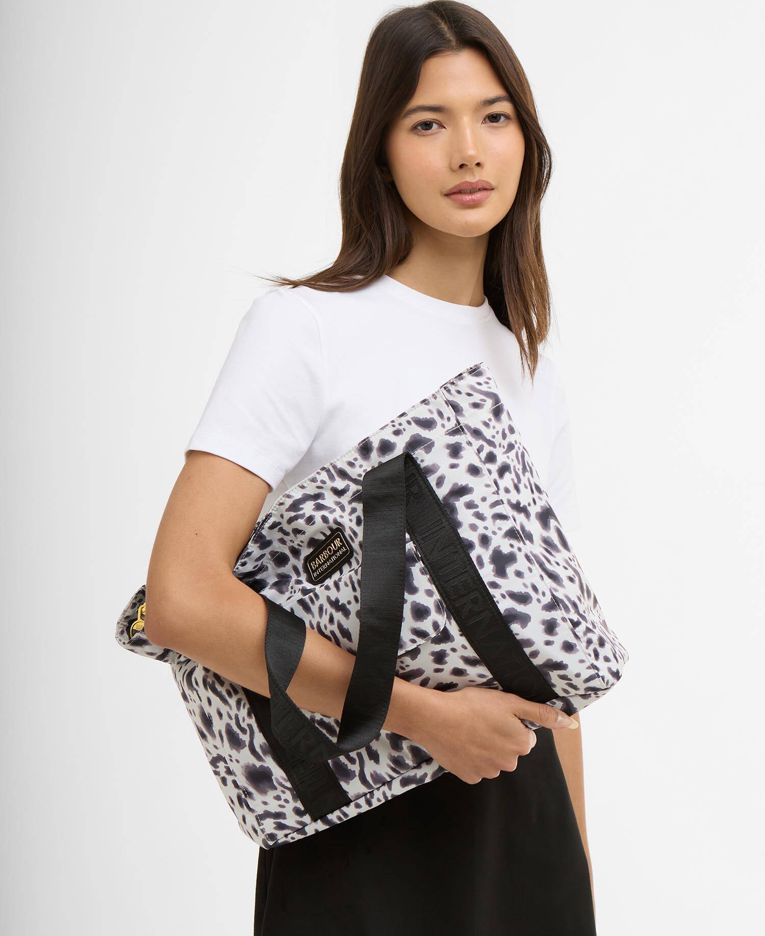 Boulevard Tote Bag Bio Ink Leopard Print image number 1