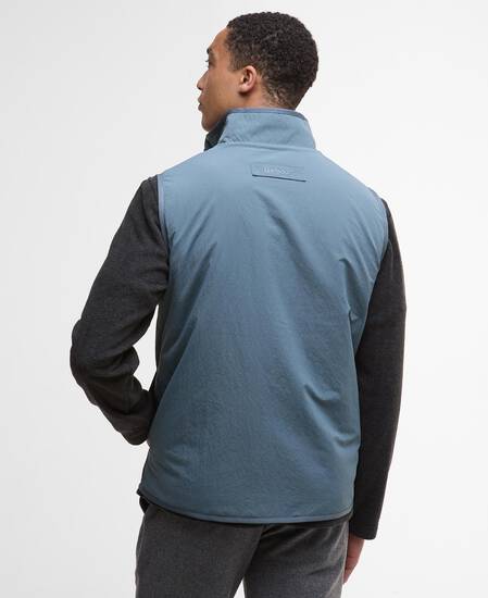 Reversible Fleece Gilet Blue Stone