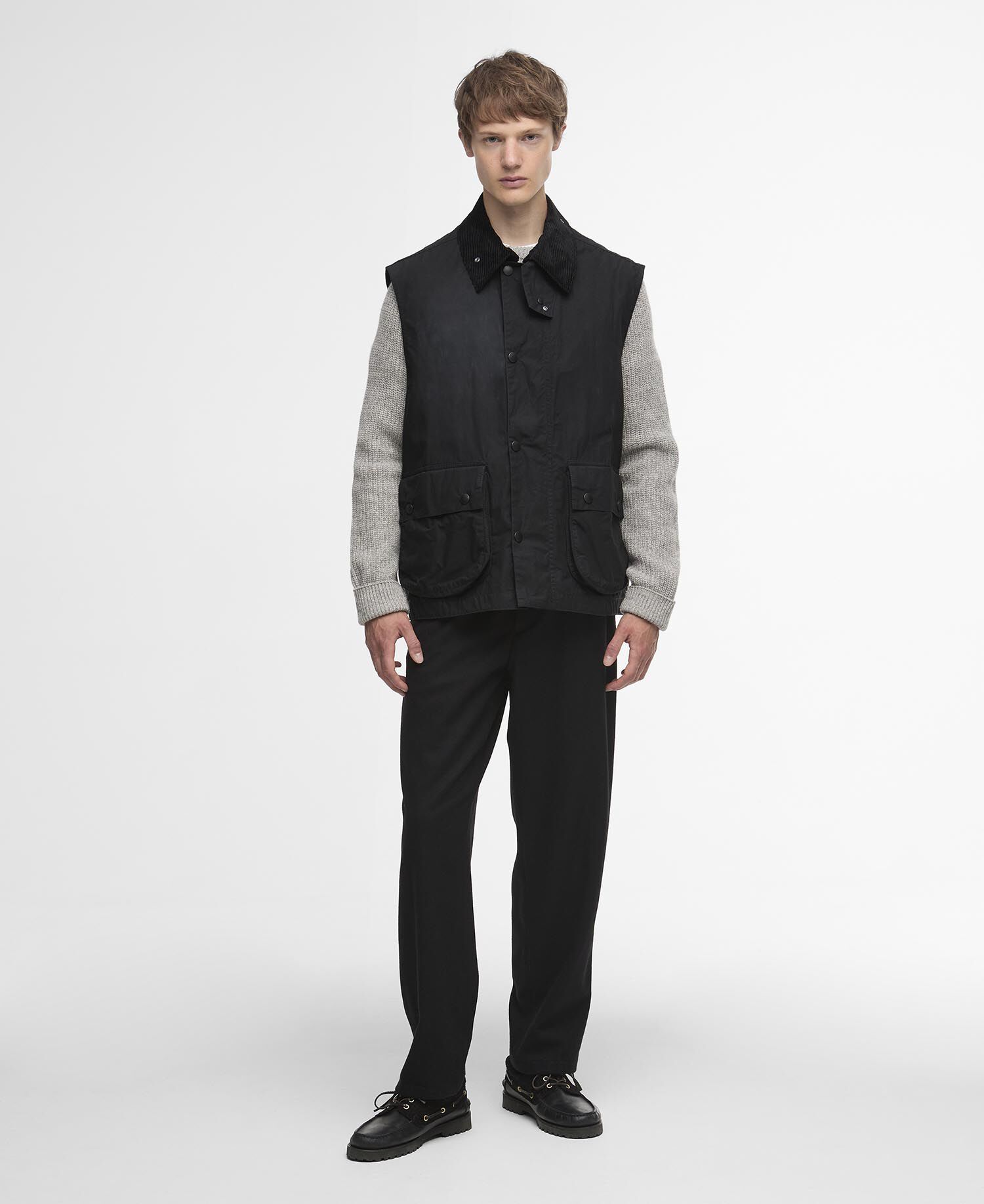 Gilet casual Bedale Barbour x Margaret Howell Black